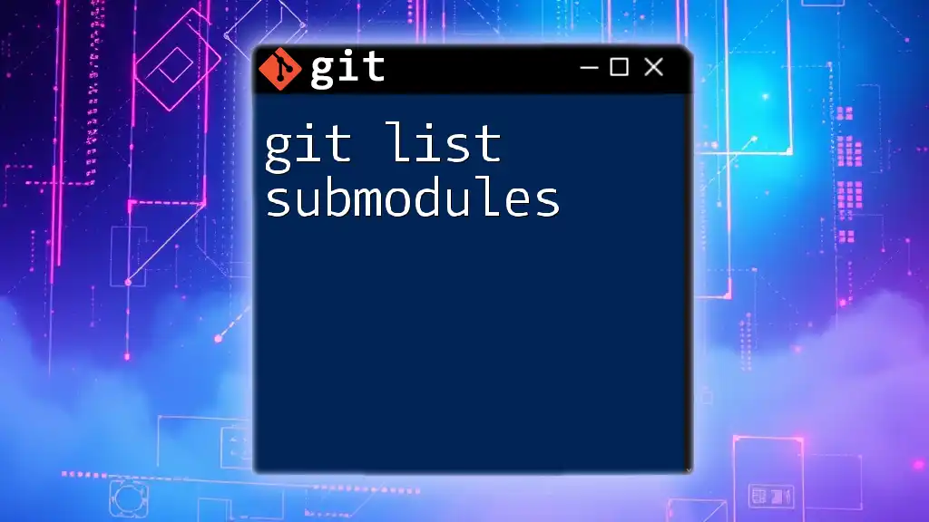 Quick Guide To Git List Submodules