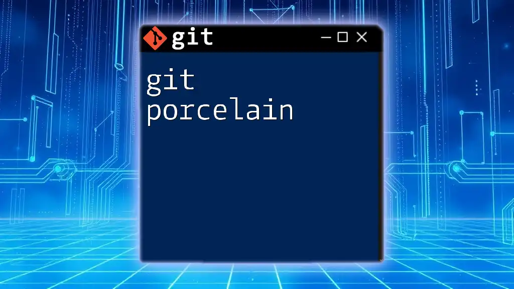 Mastering Git Porcelain Quick Commands For Every User