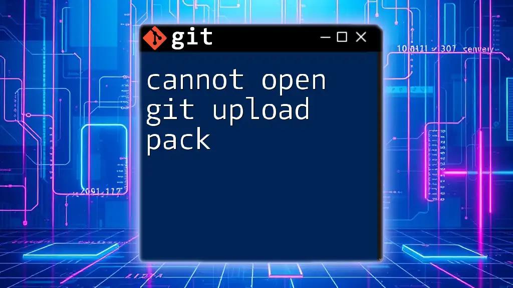 Troubleshooting "Cannot Open Git Upload Pack" Error