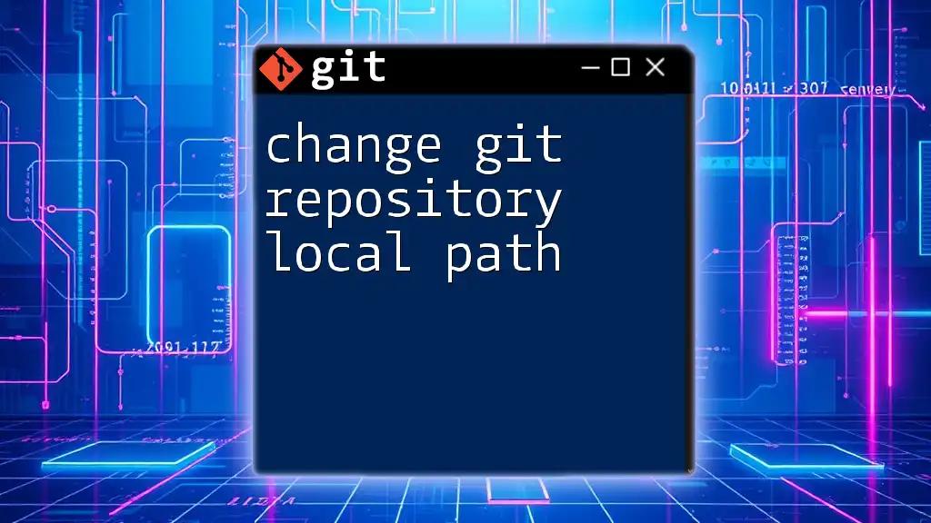 Change Git Repository Local Path: A Quick Guide