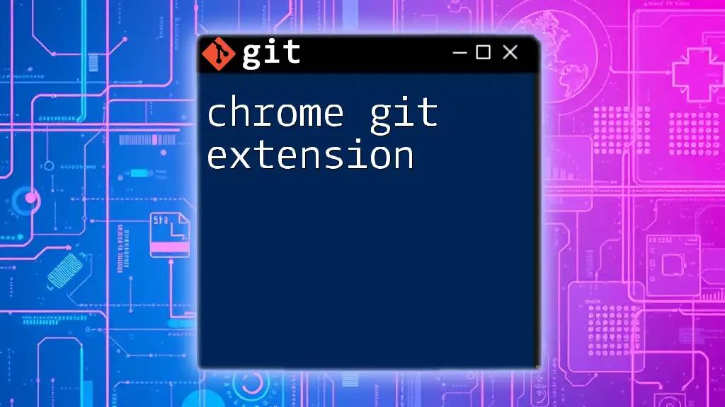 Mastering the Chrome Git Extension for Effortless Version Control