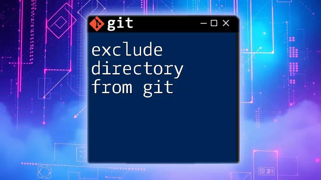 Exclude Directory from Git: A Quick Guide