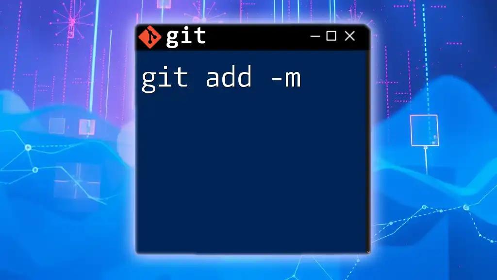 Mastering git add -m for Efficient Commit Messages