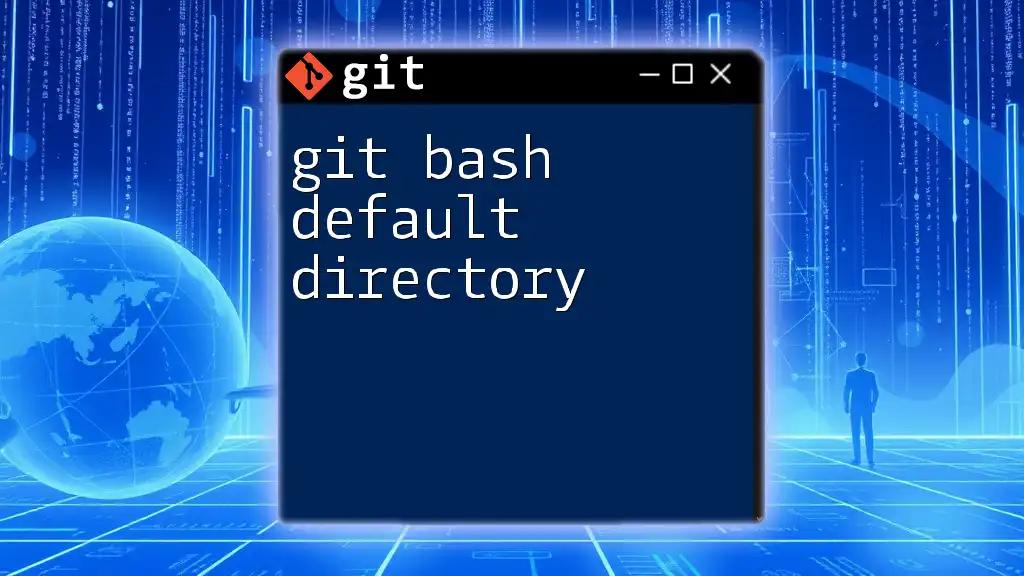 Mastering Git Bash Default Directory in a Few Simple Steps