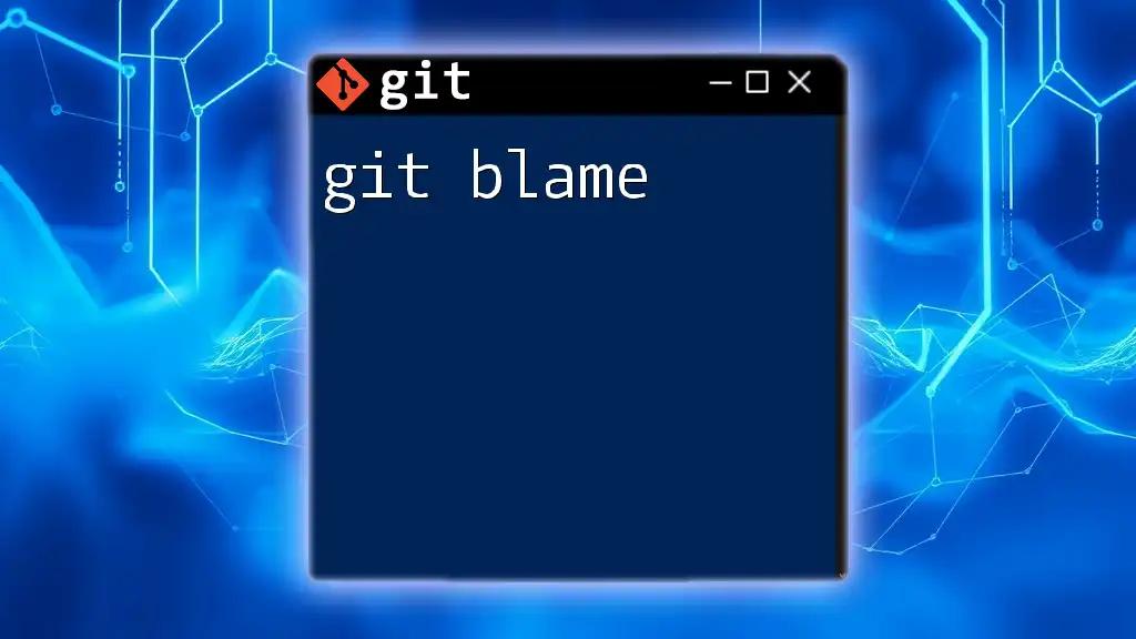 Mastering Git Blame: Uncover Code History Effortlessly