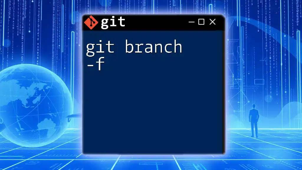 Mastering Git Branch -f for Effortless Branch Management