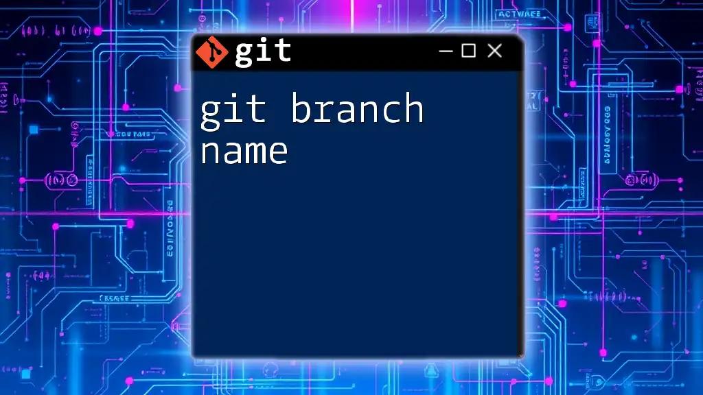 Mastering Git Branch Name: A Quick Guide for Beginners