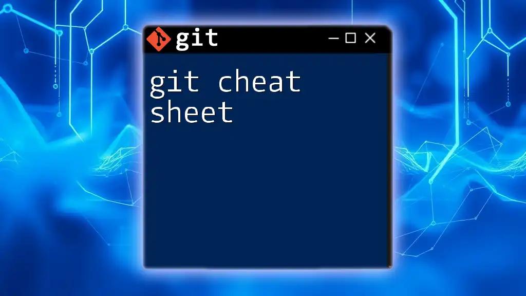 Essential Git Cheat Sheet: Quick Commands to Master Git