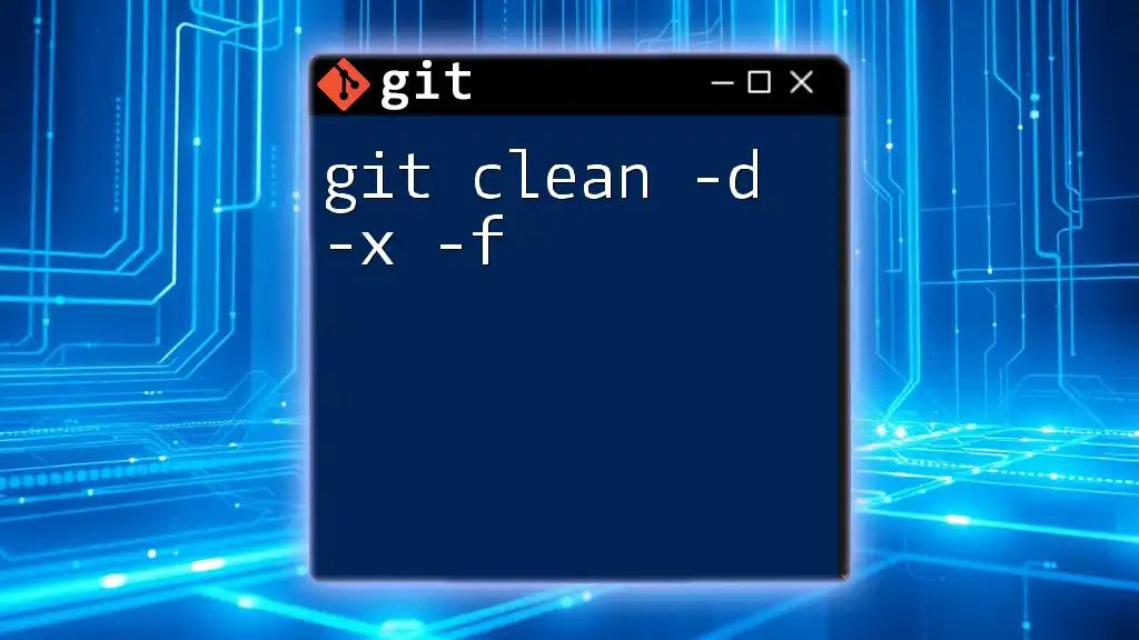 Mastering Git Clean -D -X -F for a Clutter-Free Repo