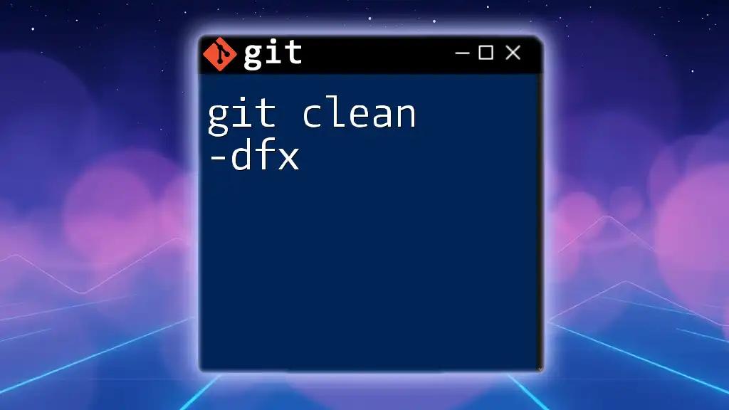 Mastering git clean -dfx for a Clutter-Free Workspace