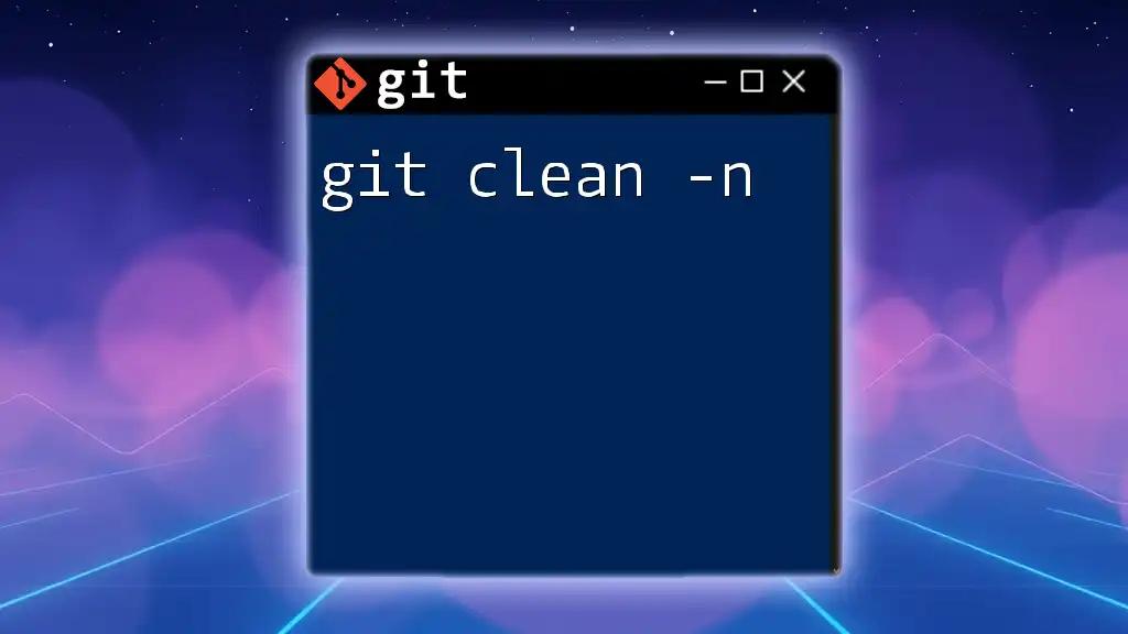 Mastering Git Clean -N: Preview Your Cleanup Safely