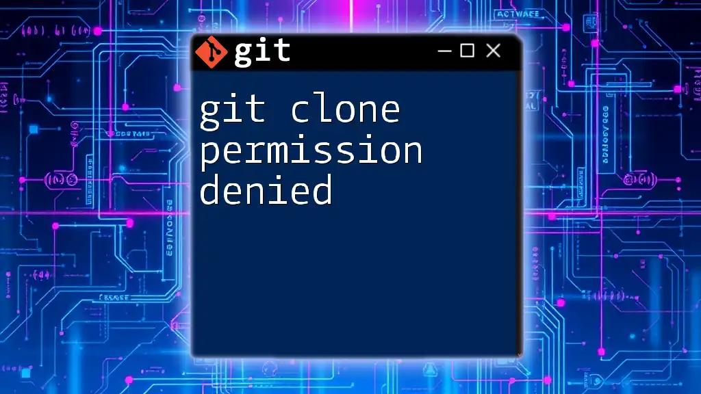 git Clone Permission Denied: Quick Fix Guide