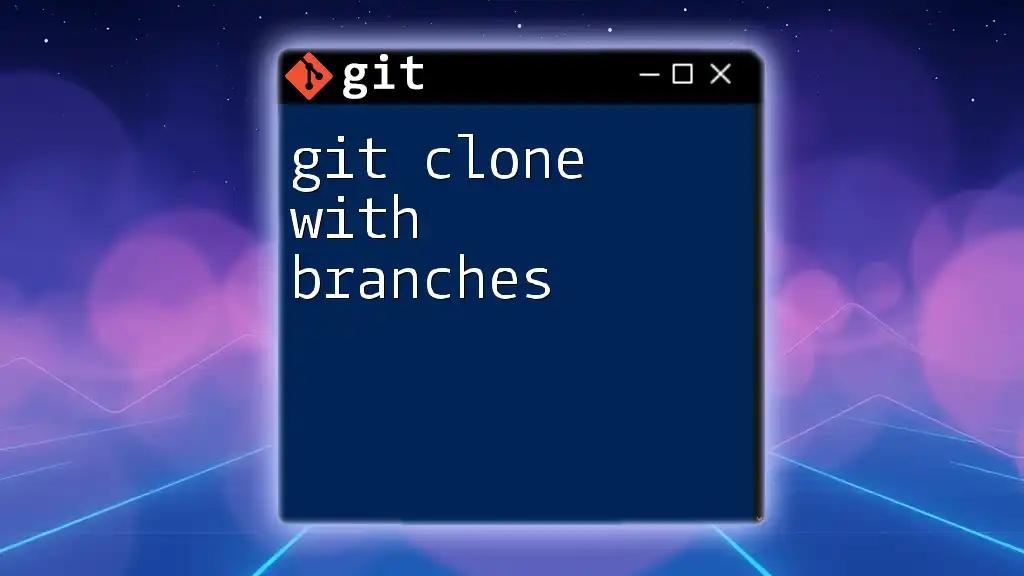 Git Clone with Branches: A Simple Guide