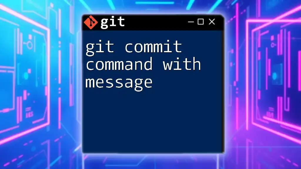 Mastering Git Commit Command With Message Made Easy