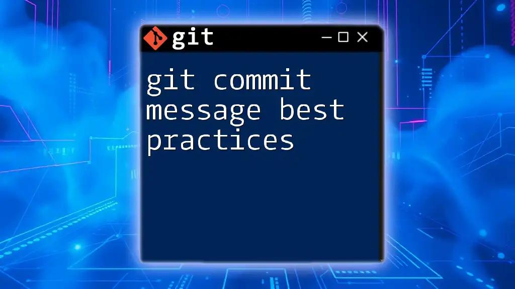 Git Commit Message Best Practices for Clear Communication