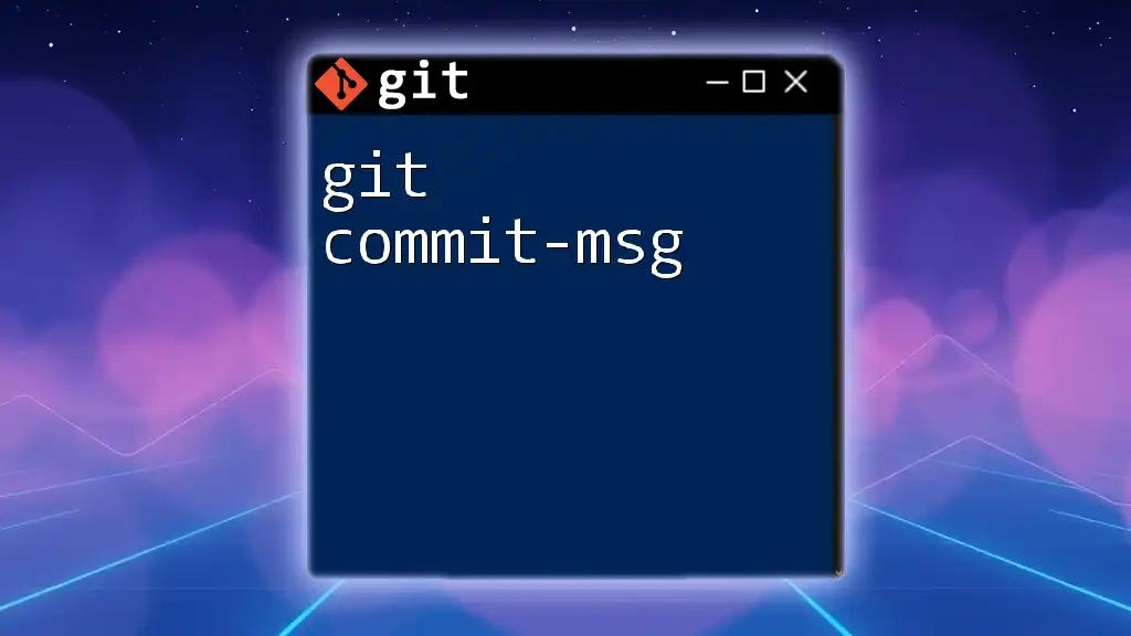 Mastering git commit-msg: A Quick Guide to Best Practices