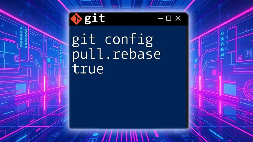 Mastering Git: Set Config Pull.Rebase True Simply 