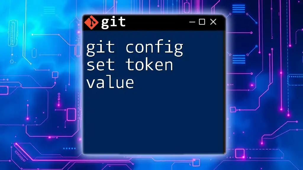 Mastering Git Config: Set Token Value Like a Pro