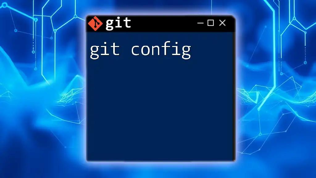 Mastering Git Config: Quick Commands for Every User