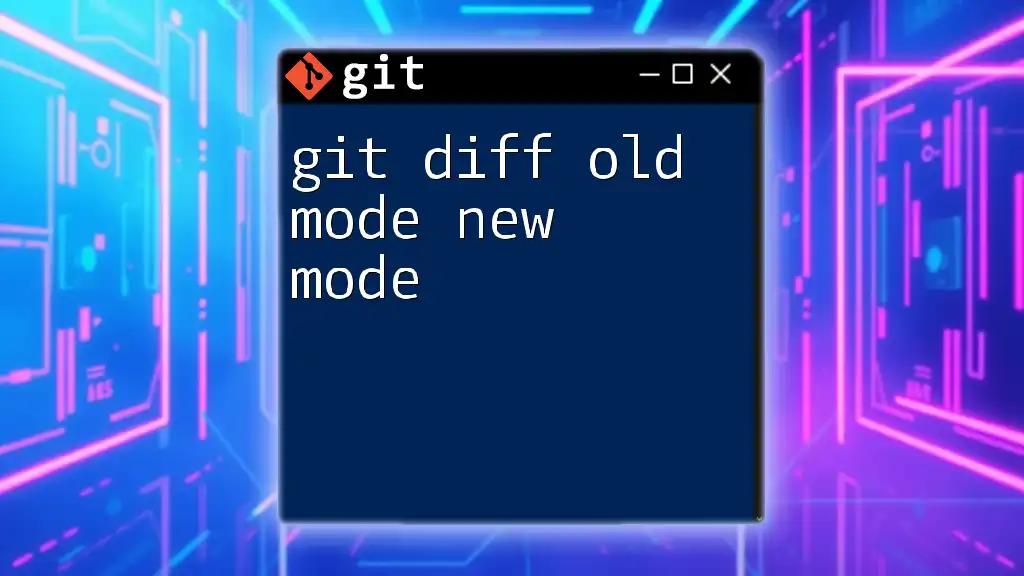 Understanding Git Diff Old Mode New Mode Effortlessly