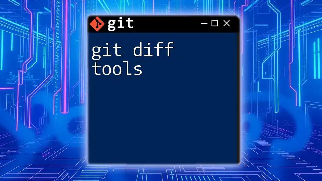 Mastering Git Diff Tools: A Quick Guide