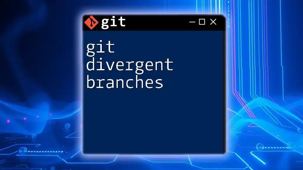 Understanding Git Divergent Branches in Simple Terms