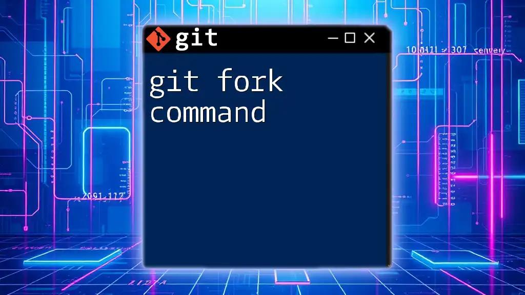 Mastering the Git Fork Command: A Quick Guide