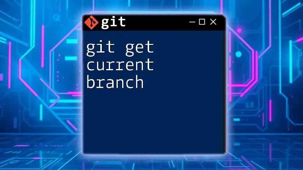 git Get Current Branch: Your Quick Command Guide