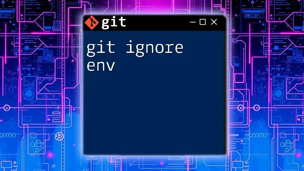 Mastering Git: How to Ignore Env Files Effortlessly