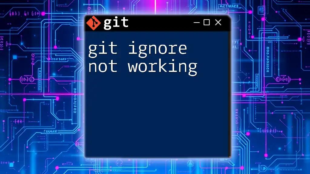 Git Ignore Not Working? Here’s Your Quick Fix Guide