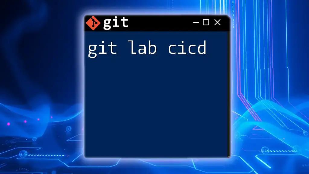 Mastering Git Lab CI/CD: Quick Commands You Need