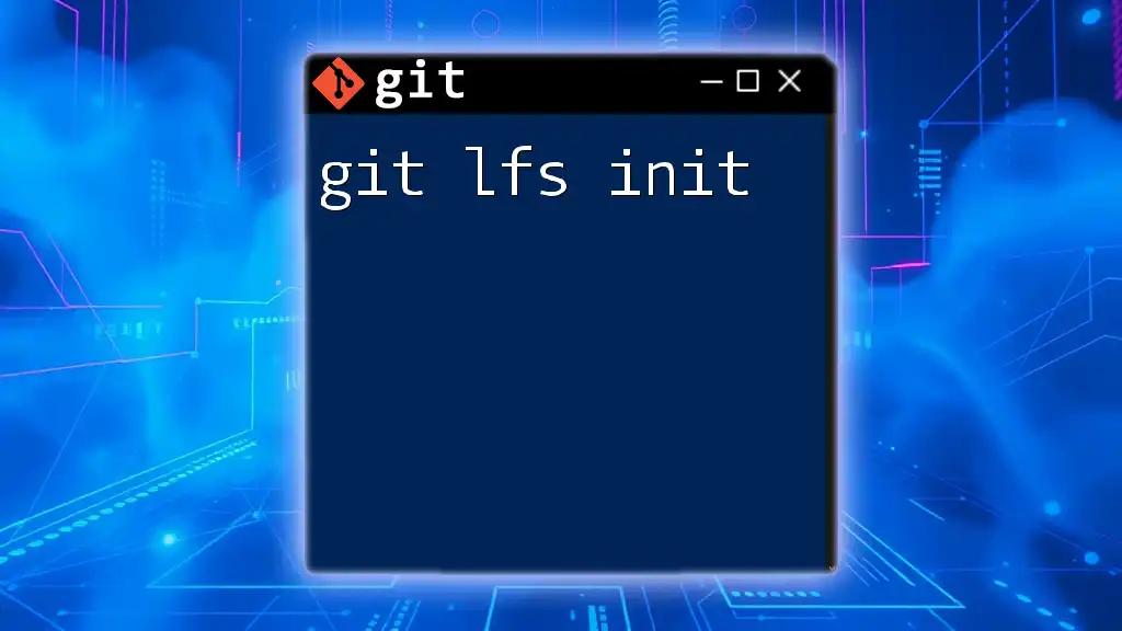 Mastering Git LFS Init: A Quick Guide to Versioning Bliss