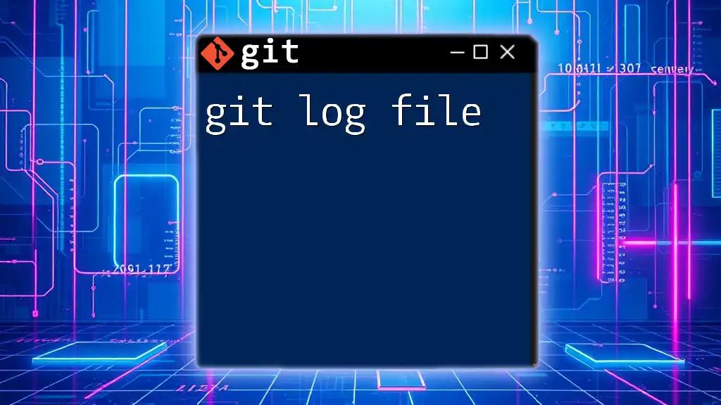 Mastering Git Log File: A Quick Guide for All Users