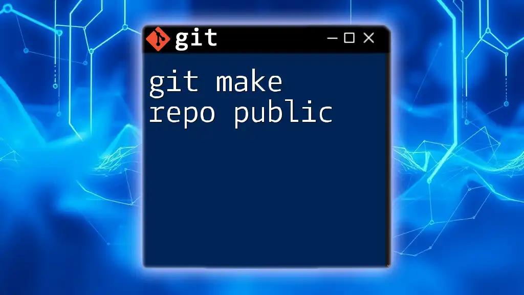 How to Make Your Git Repo Public Easily