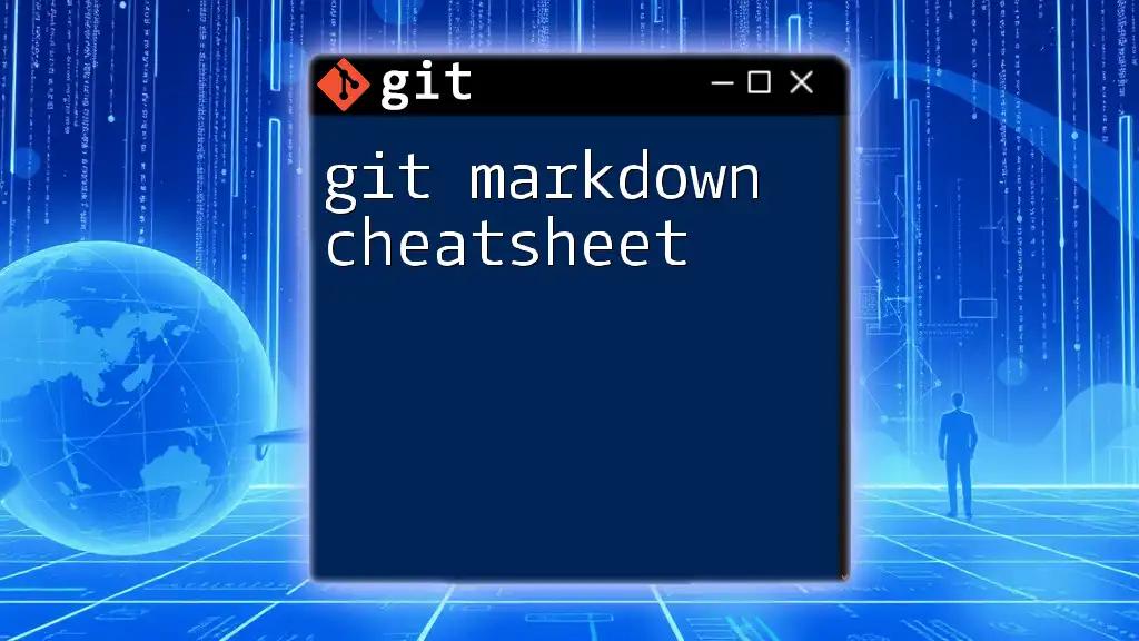 Git Markdown Cheatsheet: Master Commands in a Flash