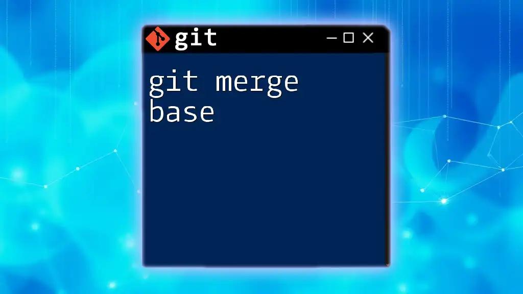 Mastering Git Merge Squash: Your Quick Guide