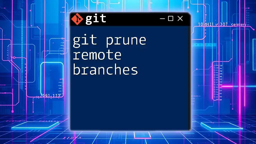 Master Git Prune Remote Branches with Ease