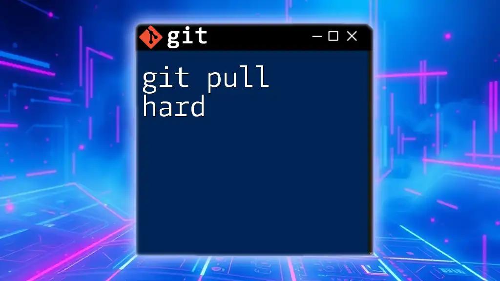 git Pull Hard: A Simple Guide to Force Updates