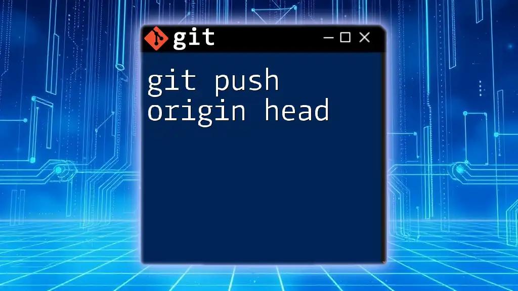 Mastering Git Push Origin: A Quick Guide