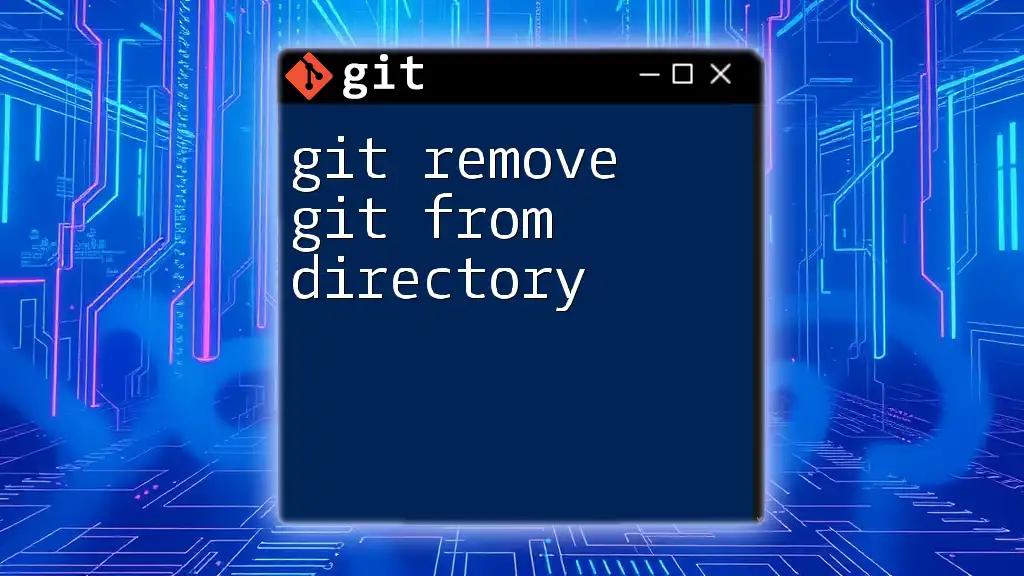 Git Remove File from Tracking: A Quick Guide