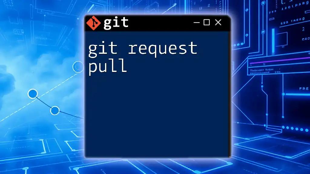 Mastering Git Request Pull in Minutes