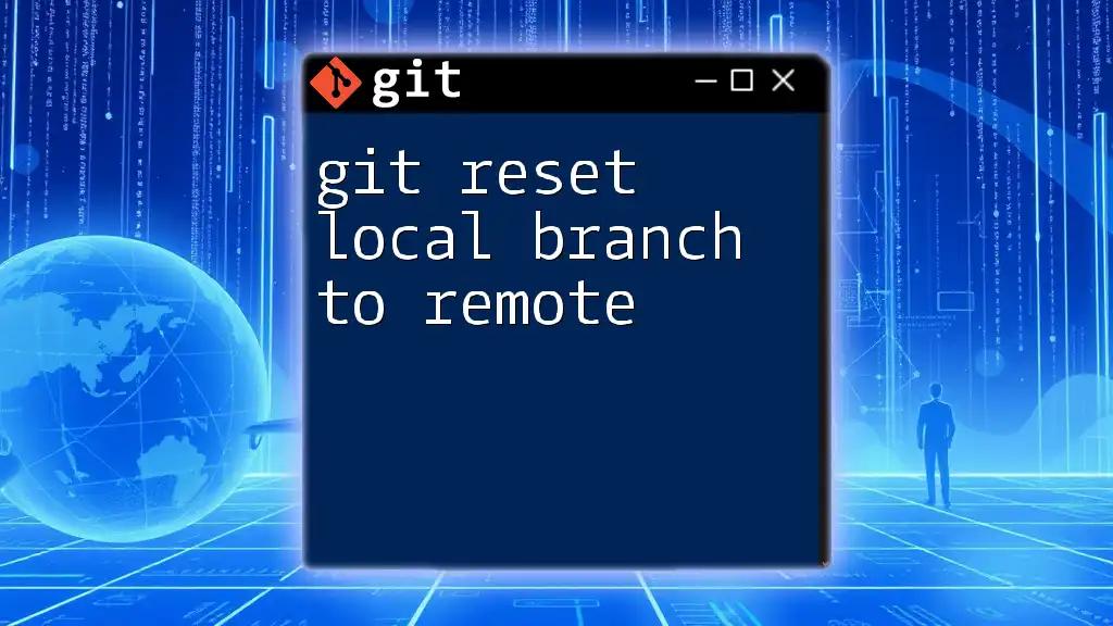 Git Reset Local Branch to Remote: A Simple Guide