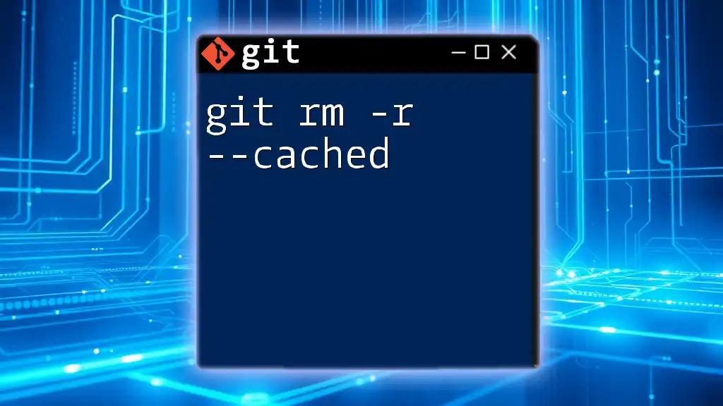 Mastering git rm -r --cached for Easy File Removal