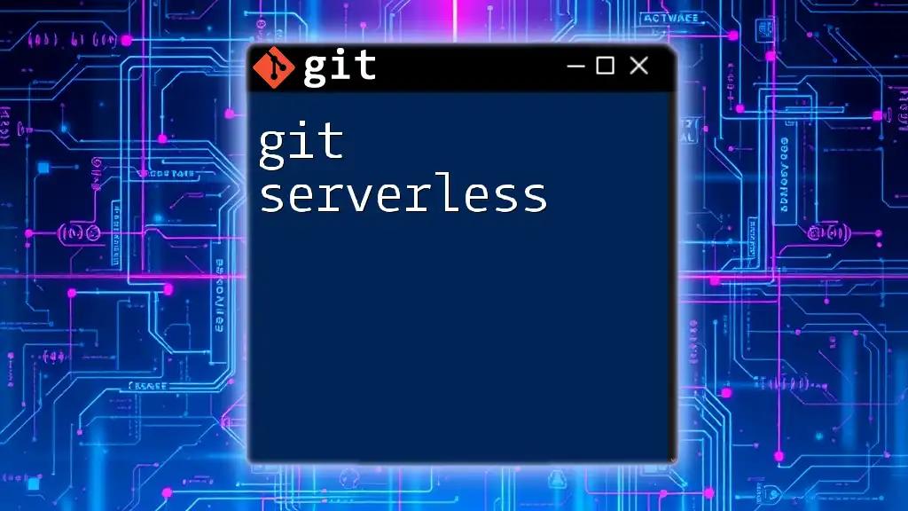 Mastering Git Serverless: A Quick Guide to Efficiency