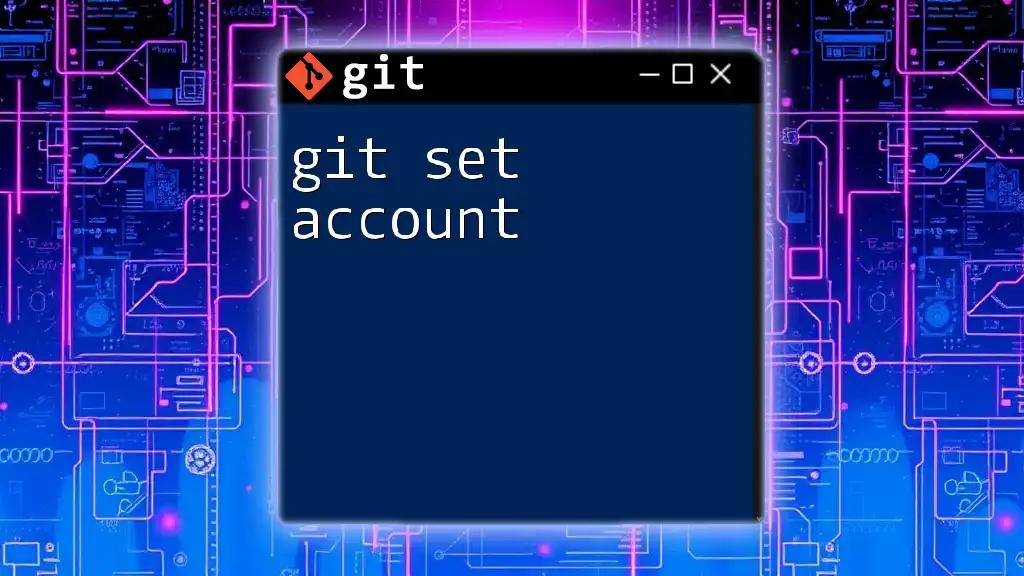 git Set Account: Quick Guide to Configuring Your Identity