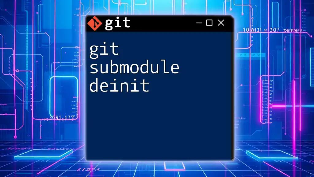 git Submodule Deinit Explained Simply