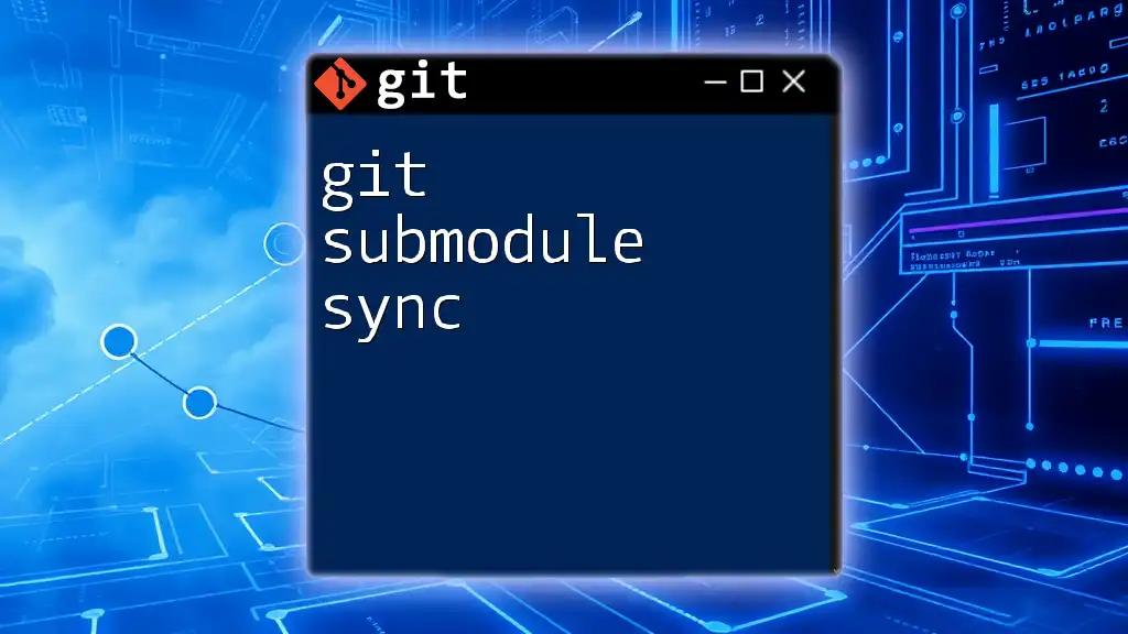 Mastering Git Submodule Sync: A Simple Guide