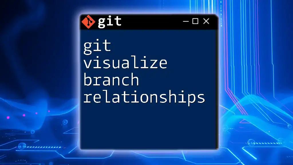 Git Visualize Branch Relationships Made Simple