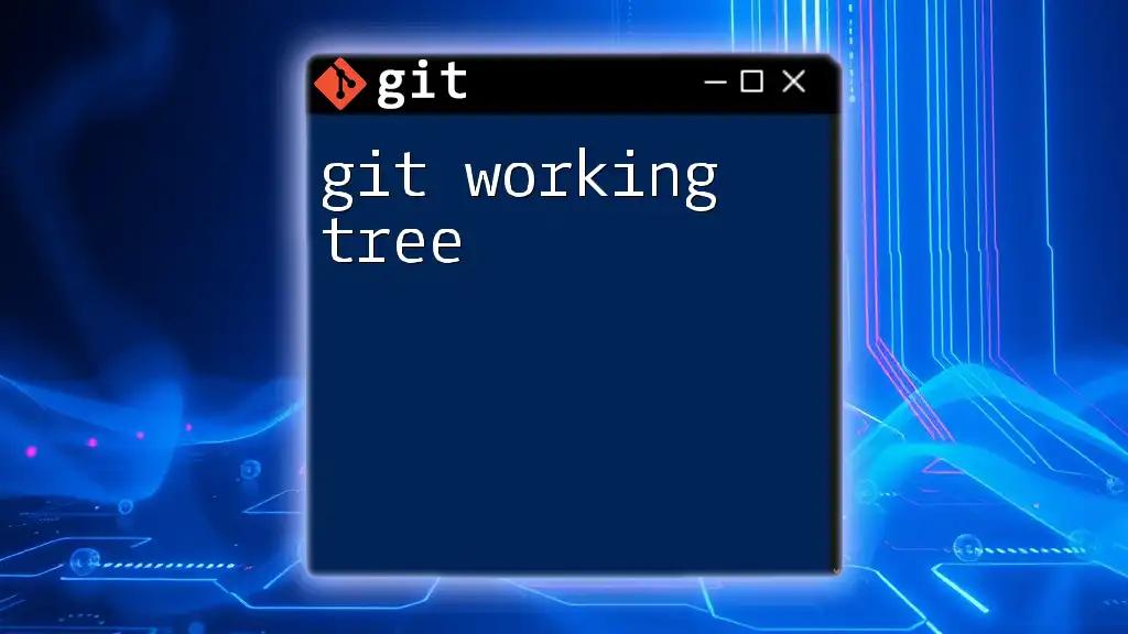 Mastering The Git Working Tree: A Quick Guide