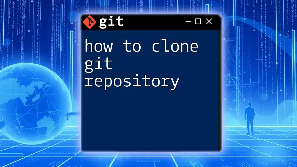 Git How to Clone: A Quick Guide to Replicating Repositories